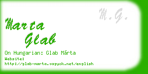 marta glab business card
